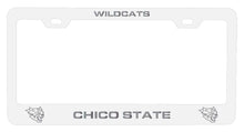 Load image into Gallery viewer, California State University, Chico NCAA Laser-Engraved Metal License Plate Frame - Choose Black or White Color
