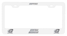 Load image into Gallery viewer, Central Michigan University NCAA Laser-Engraved Metal License Plate Frame - Choose Black or White Color
