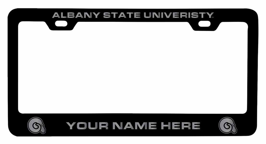 Customizable Albany State University NCAA Laser-Engraved Metal License Plate Frame - Personalized Car Accessory