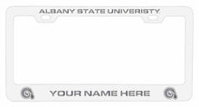 Load image into Gallery viewer, Customizable Albany State University NCAA Laser-Engraved Metal License Plate Frame - Personalized Car Accessory
