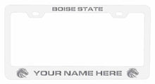 Load image into Gallery viewer, Customizable Boise State Broncos NCAA Laser-Engraved Metal License Plate Frame - Personalized Car Accessory
