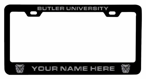 Customizable Butler Bulldogs NCAA Laser-Engraved Metal License Plate Frame - Personalized Car Accessory