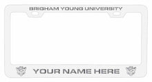 Load image into Gallery viewer, Customizable Brigham Young Cougars NCAA Laser-Engraved Metal License Plate Frame - Personalized Car Accessory

