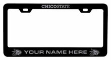 Load image into Gallery viewer, Collegiate Custom California State University Chico Metal License Plate Frame with Engraved Name
