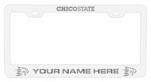 Load image into Gallery viewer, Customizable California State University, Chico NCAA Laser-Engraved Metal License Plate Frame - Personalized Car Accessory
