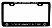 Load image into Gallery viewer, Customizable Davidson College NCAA Laser-Engraved Metal License Plate Frame - Personalized Car Accessory
