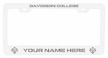Load image into Gallery viewer, Customizable Davidson College NCAA Laser-Engraved Metal License Plate Frame - Personalized Car Accessory
