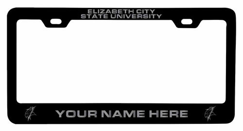 Customizable Elizabeth City State University NCAA Laser-Engraved Metal License Plate Frame - Personalized Car Accessory