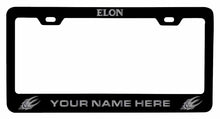 Load image into Gallery viewer, Collegiate Custom Elon University Metal License Plate Frame with Engraved Name
