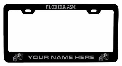 Customizable Florida A&M Rattlers NCAA Laser-Engraved Metal License Plate Frame - Personalized Car Accessory