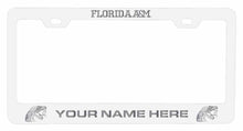 Load image into Gallery viewer, Customizable Florida A&amp;M Rattlers NCAA Laser-Engraved Metal License Plate Frame - Personalized Car Accessory
