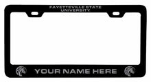 Load image into Gallery viewer, Customizable Fayetteville State University NCAA Laser-Engraved Metal License Plate Frame - Personalized Car Accessory
