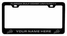 Load image into Gallery viewer, Customizable Florida Gulf Coast Eagles NCAA Laser-Engraved Metal License Plate Frame - Personalized Car Accessory
