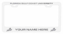 Load image into Gallery viewer, Customizable Florida Gulf Coast Eagles NCAA Laser-Engraved Metal License Plate Frame - Personalized Car Accessory
