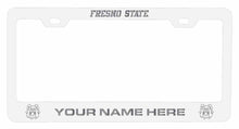 Load image into Gallery viewer, Collegiate Custom Fresno State Bulldogs Metal License Plate Frame with Engraved Name

