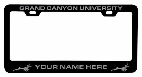 Customizable Grand Canyon University Lopes NCAA Laser-Engraved Metal License Plate Frame - Personalized Car Accessory
