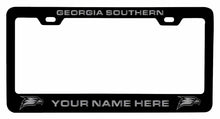 Load image into Gallery viewer, Customizable Georgia Southern Eagles NCAA Laser-Engraved Metal License Plate Frame - Personalized Car Accessory
