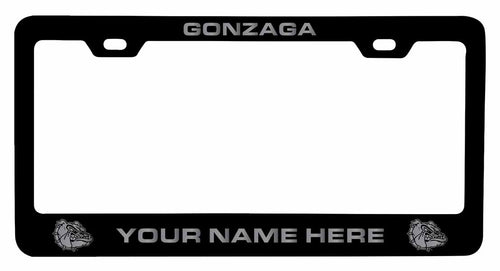 Customizable Gonzaga Bulldogs NCAA Laser-Engraved Metal License Plate Frame - Personalized Car Accessory