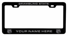 Load image into Gallery viewer, Customizable Grambling State Tigers NCAA Laser-Engraved Metal License Plate Frame - Personalized Car Accessory
