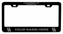 Load image into Gallery viewer, Customizable University of Houston NCAA Laser-Engraved Metal License Plate Frame - Personalized Car Accessory
