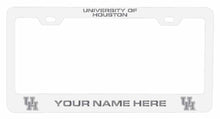 Load image into Gallery viewer, Customizable University of Houston NCAA Laser-Engraved Metal License Plate Frame - Personalized Car Accessory
