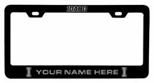 Load image into Gallery viewer, Customizable Idaho Vandals NCAA Laser-Engraved Metal License Plate Frame - Personalized Car Accessory
