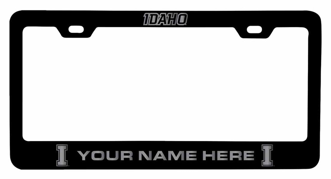 Customizable Idaho Vandals NCAA Laser-Engraved Metal License Plate Frame - Personalized Car Accessory