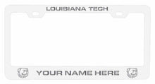 Load image into Gallery viewer, Customizable Louisiana Tech Bulldogs NCAA Laser-Engraved Metal License Plate Frame - Personalized Car Accessory
