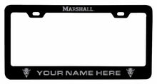 Load image into Gallery viewer, Collegiate Custom Marshall Thundering Herd Metal License Plate Frame with Engraved Name
