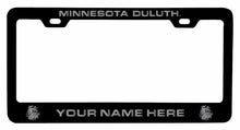 Load image into Gallery viewer, Customizable Minnesota Duluth Bulldogs NCAA Laser-Engraved Metal License Plate Frame - Personalized Car Accessory
