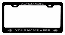 Load image into Gallery viewer, Customizable Montana State Bobcats NCAA Laser-Engraved Metal License Plate Frame - Personalized Car Accessory
