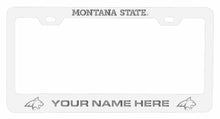 Load image into Gallery viewer, Customizable Montana State Bobcats NCAA Laser-Engraved Metal License Plate Frame - Personalized Car Accessory
