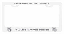 Load image into Gallery viewer, Customizable Marquette Golden Eagles NCAA Laser-Engraved Metal License Plate Frame - Personalized Car Accessory
