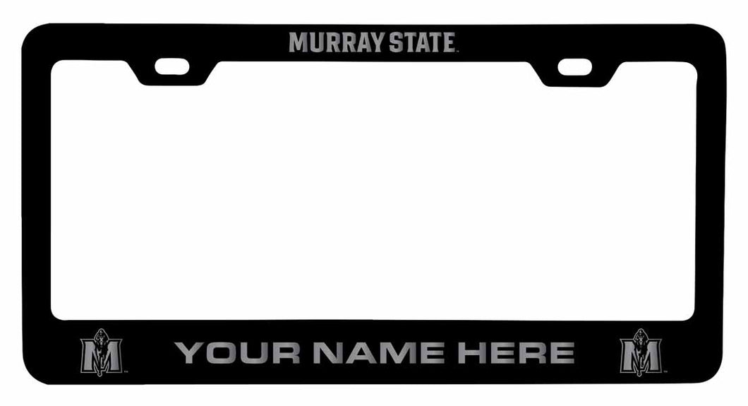 Customizable Murray State University NCAA Laser-Engraved Metal License Plate Frame - Personalized Car Accessory