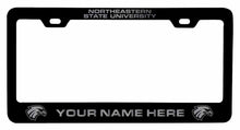 Load image into Gallery viewer, Customizable Northeastern State University Riverhawks NCAA Laser-Engraved Metal License Plate Frame - Personalized Car Accessory
