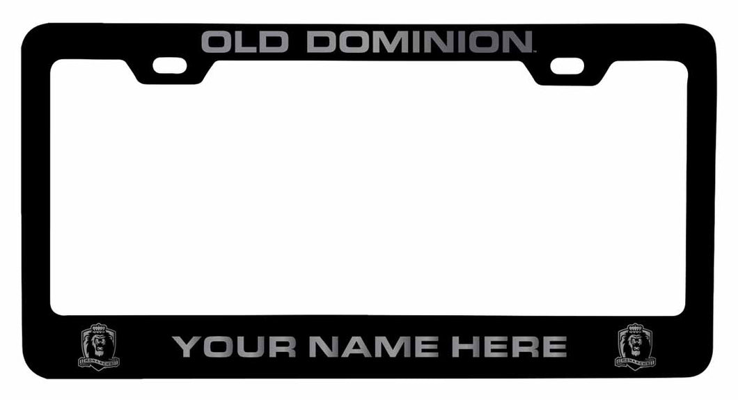 Customizable Old Dominion Monarchs NCAA Laser-Engraved Metal License Plate Frame - Personalized Car Accessory