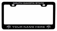 Load image into Gallery viewer, Collegiate Custom South Dakota State Jackrabbits Metal License Plate Frame with Engraved Name
