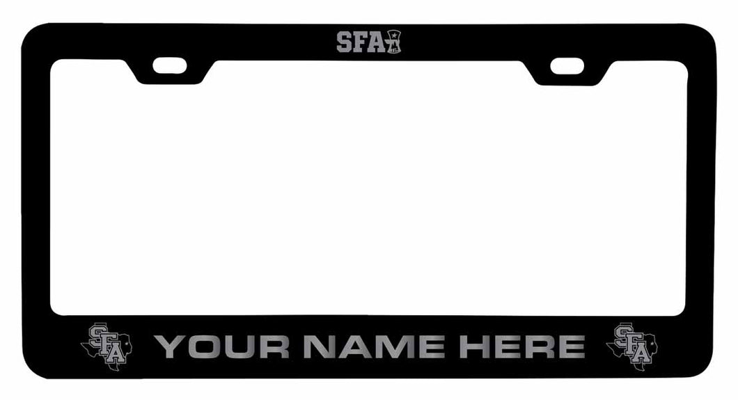 Customizable Stephen F. Austin State University NCAA Laser-Engraved Metal License Plate Frame - Personalized Car Accessory