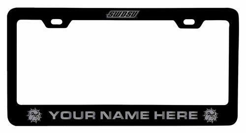 Customizable Southwestern Oklahoma State University NCAA Laser-Engraved Metal License Plate Frame - Personalized Car Accessory