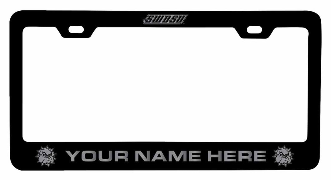 Collegiate Custom Southwestern Oklahoma State University Metal License Plate Frame with Engraved Name