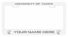 Load image into Gallery viewer, Customizable University of Tampa Spartans NCAA Laser-Engraved Metal License Plate Frame - Personalized Car Accessory
