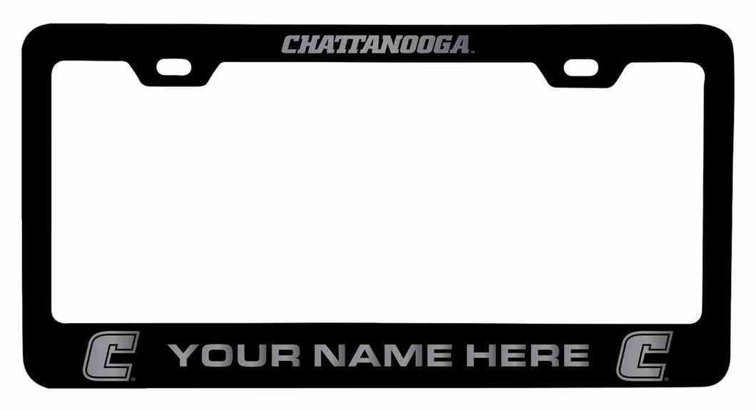 Customizable University of Tennessee at Chattanooga NCAA Laser-Engraved Metal License Plate Frame - Personalized Car Accessory