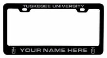 Load image into Gallery viewer, Customizable Tuskegee University NCAA Laser-Engraved Metal License Plate Frame - Personalized Car Accessory

