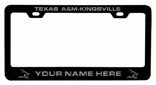 Customizable Texas A&M Kingsville Javelinas NCAA Laser-Engraved Metal License Plate Frame - Personalized Car Accessory