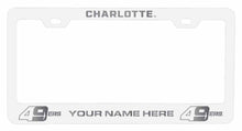 Load image into Gallery viewer, Customizable North Carolina Charlotte Forty-Niners NCAA Laser-Engraved Metal License Plate Frame - Personalized Car Accessory

