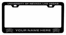 Load image into Gallery viewer, Customizable UNLV Rebels NCAA Laser-Engraved Metal License Plate Frame - Personalized Car Accessory
