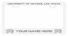 Load image into Gallery viewer, Customizable UNLV Rebels NCAA Laser-Engraved Metal License Plate Frame - Personalized Car Accessory
