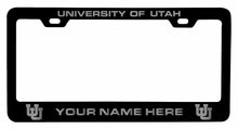 Load image into Gallery viewer, Customizable Utah Utes NCAA Laser-Engraved Metal License Plate Frame - Personalized Car Accessory
