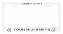 Load image into Gallery viewer, Collegiate Custom Wichita State Shockers Metal License Plate Frame with Engraved Name
