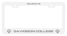 Load image into Gallery viewer, Davidson College NCAA Laser-Engraved Metal License Plate Frame - Choose Black or White Color
